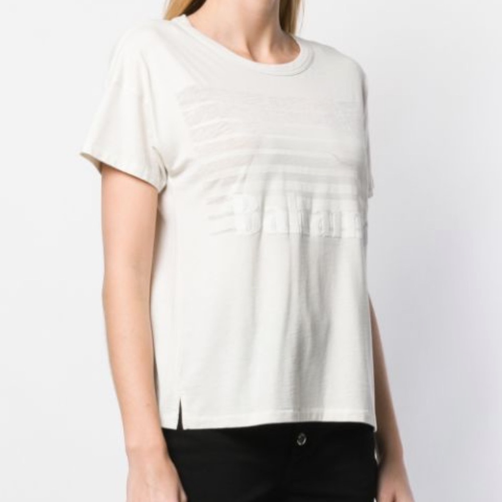 rag & bone Bahamas Burnout Vintage Tee size XS White Cream Ivory Women’s - Picture 2 of 8